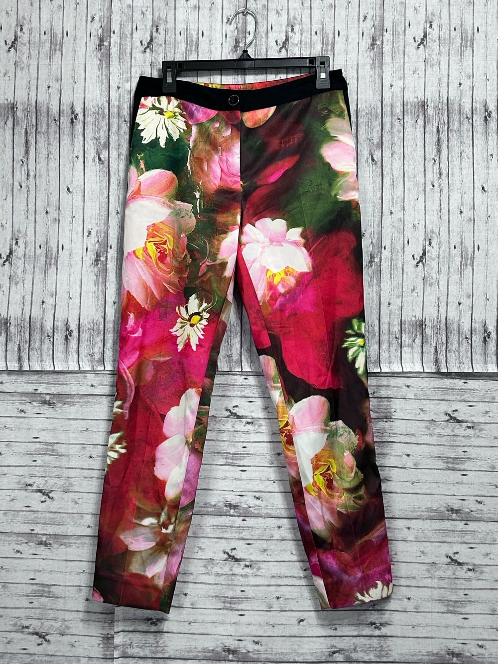Ted Baker London Tiina Rose On Canvas Print Trousers